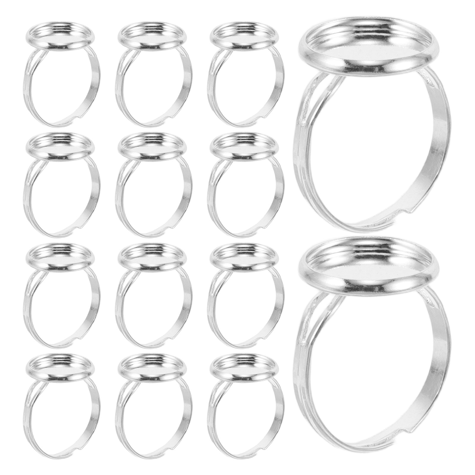 Jewelry Making Tools - 60Pcs Adjustable Ring Bases Blank Ring
