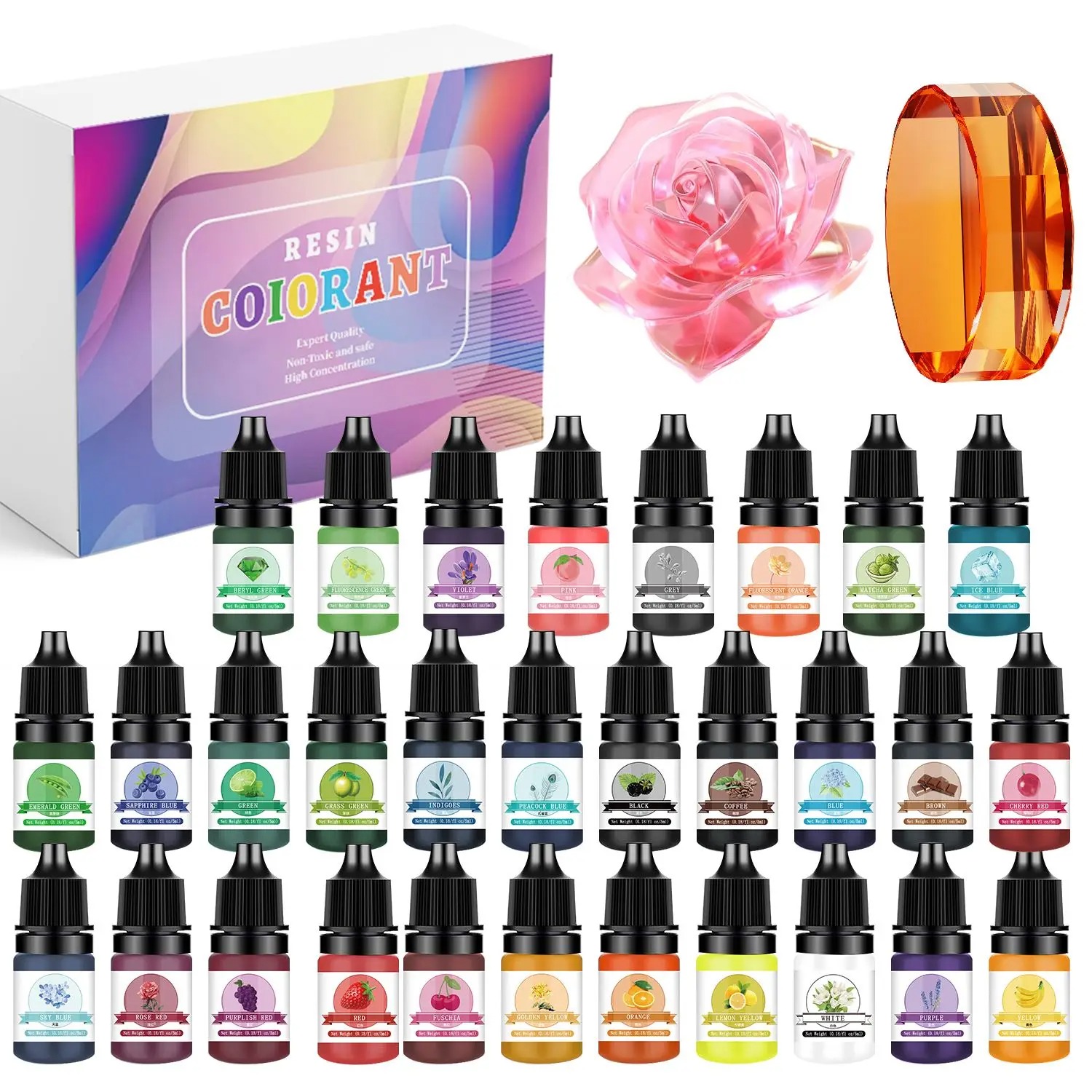 Jewelry Making Degree - 30Colors 5ml Epoxy Resin Pigment Kits