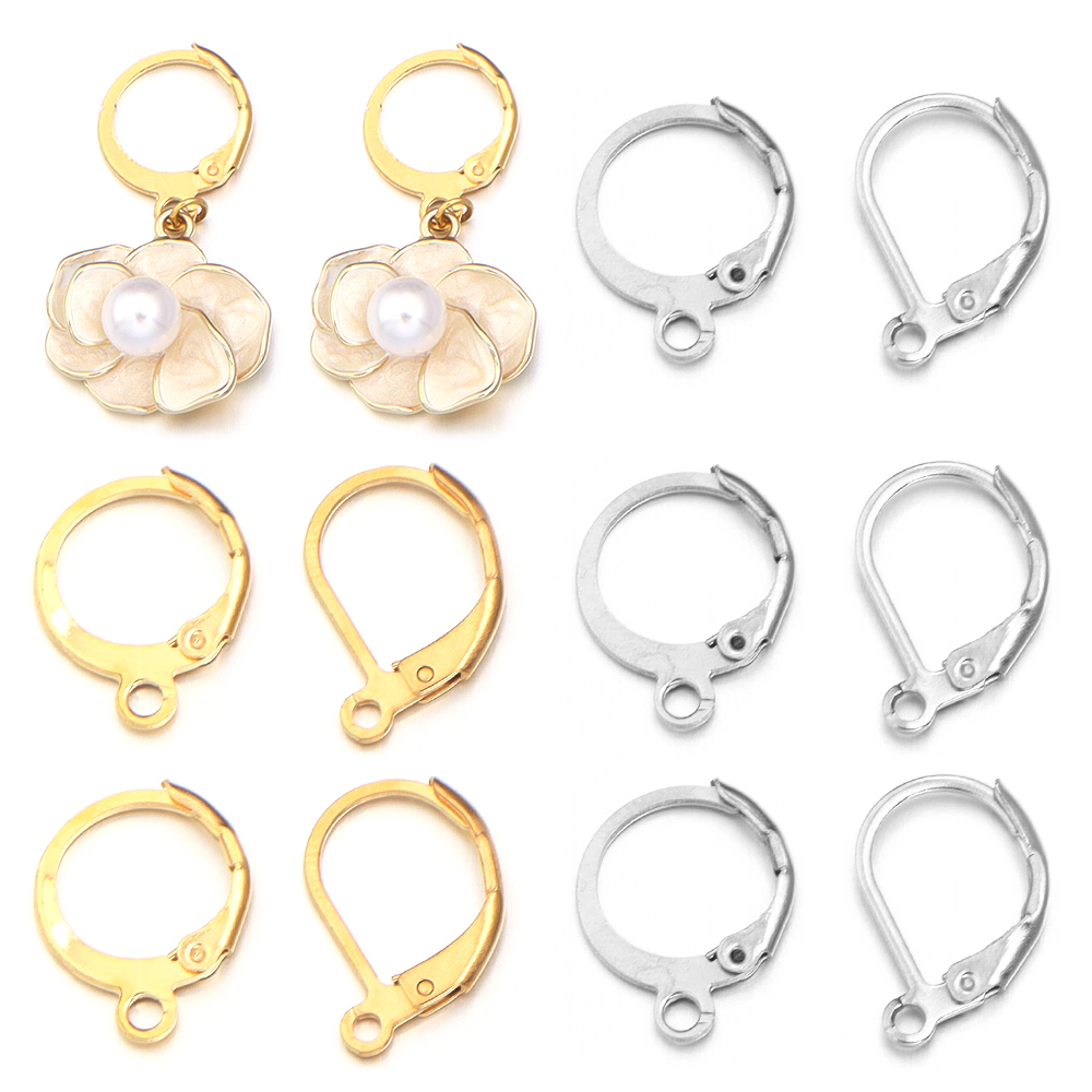 Jewelry Making Metal Supplies - 20pcs/lot Stainless Steel Ear Hook Round