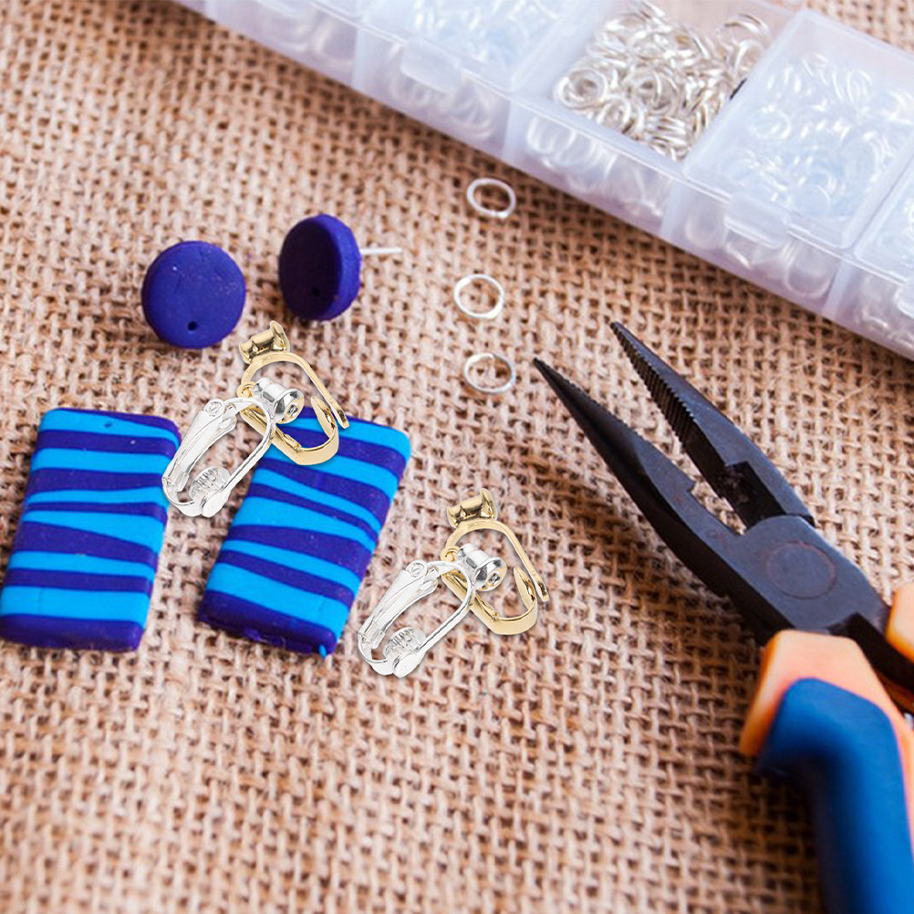 Jewelry Making For Adults - 40Pcs Earring Clip Converter Non Pierced