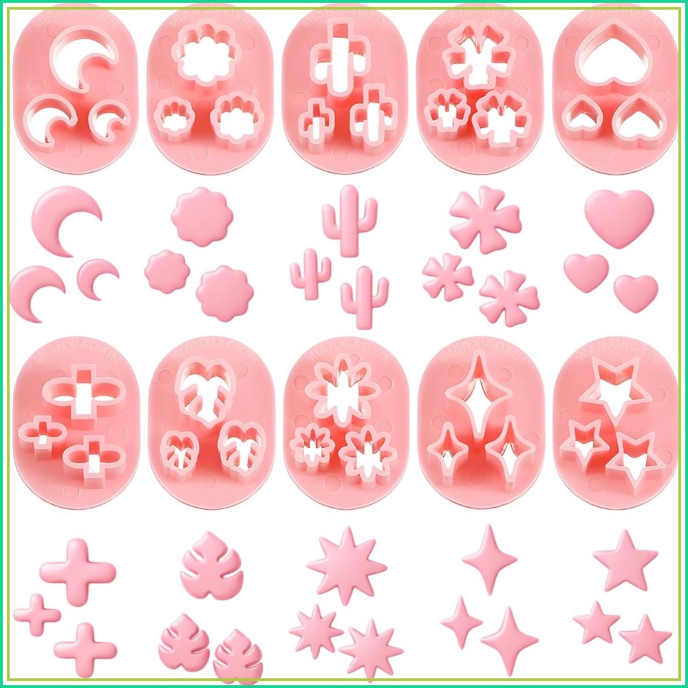 Jewelry Making In Clay - 10 Pcs Polymer Clay Cutters, Flower