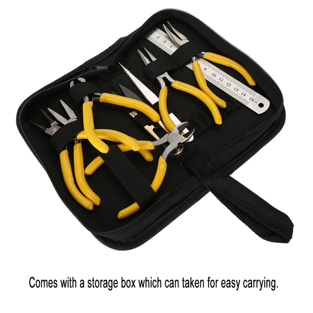 9Pcs 9 pieces combination Jewe - Jewelry Making Pliers Set 评论和价格