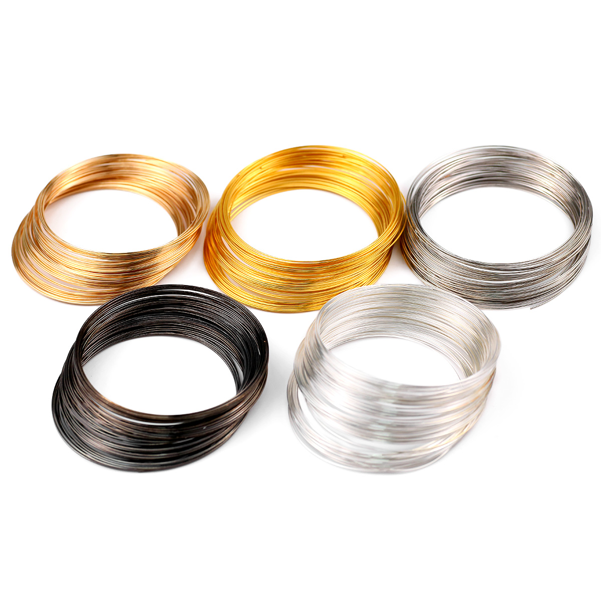 50Loops/Lot 0.6mm Memory Steel - Memory Wire Bracelet 评论和价格