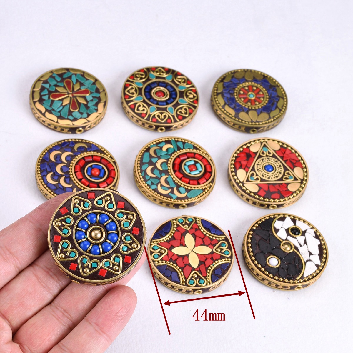 Nepalese Buddhist Handmade Fla - Jewelry Making In Clay 评论和价格
