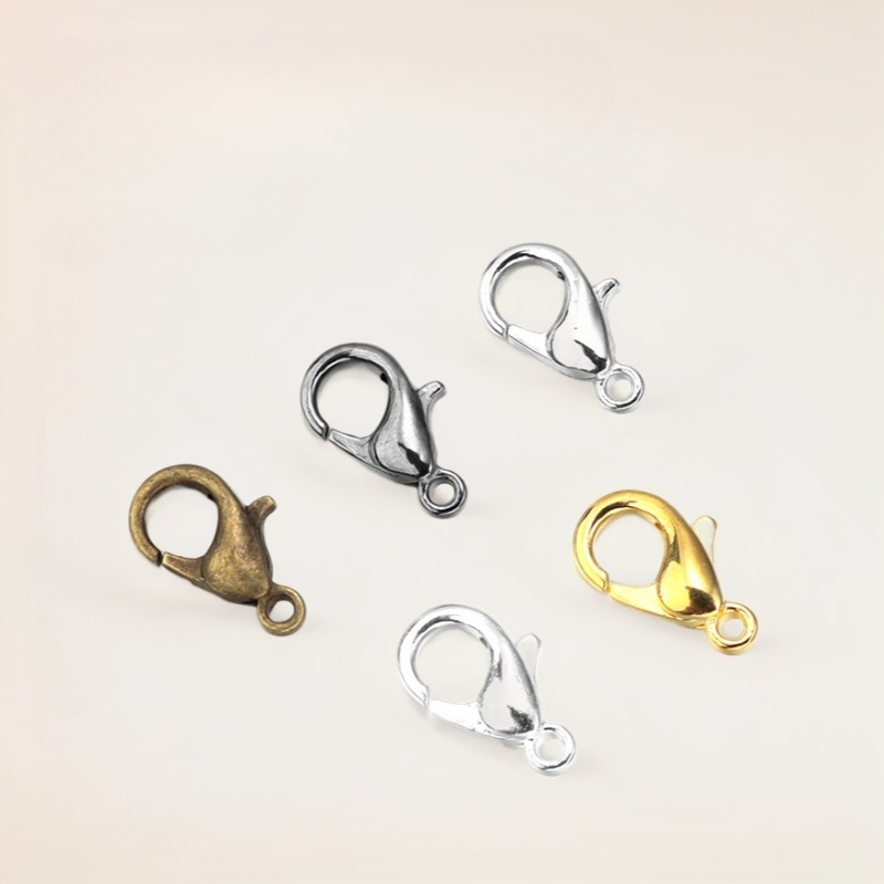 100pcs 9 12 14mm Zinc Alloy Lo - Jewelry Making Metal Supplies 评论和价格