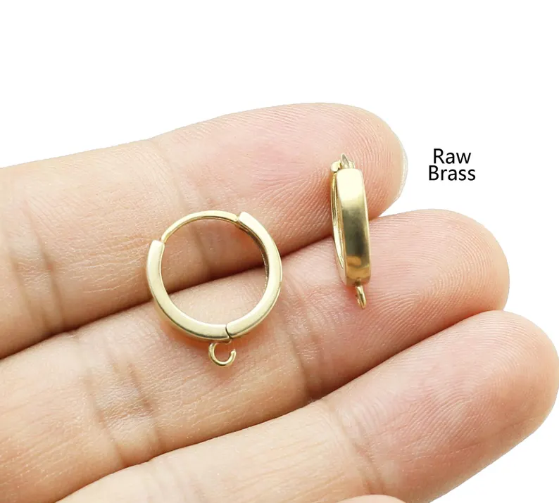 10pcs Brass Ear Hoops, Leverba - Jewelry Making Metal Supplies 评论和价格