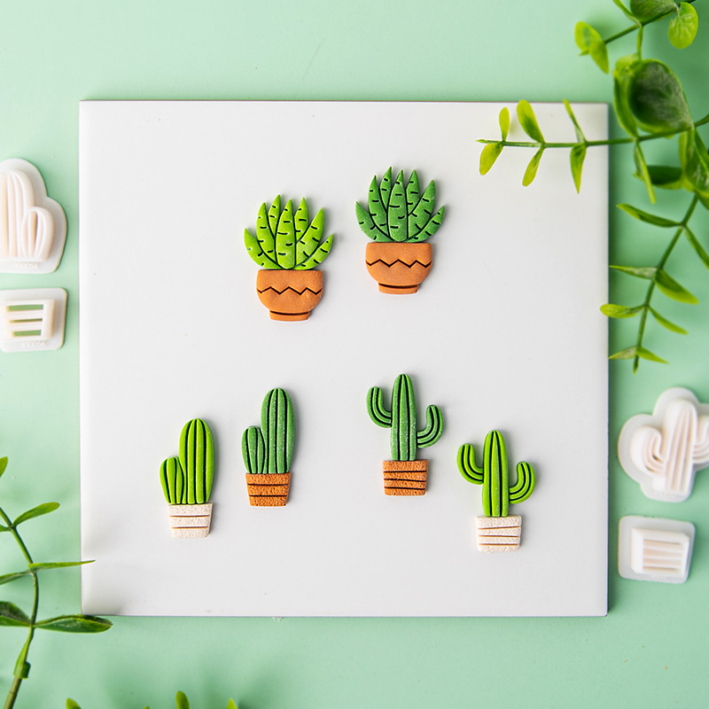 Cactus Soft Pottery Polymer Cl - Jewelry Making In Clay 评论和价格
