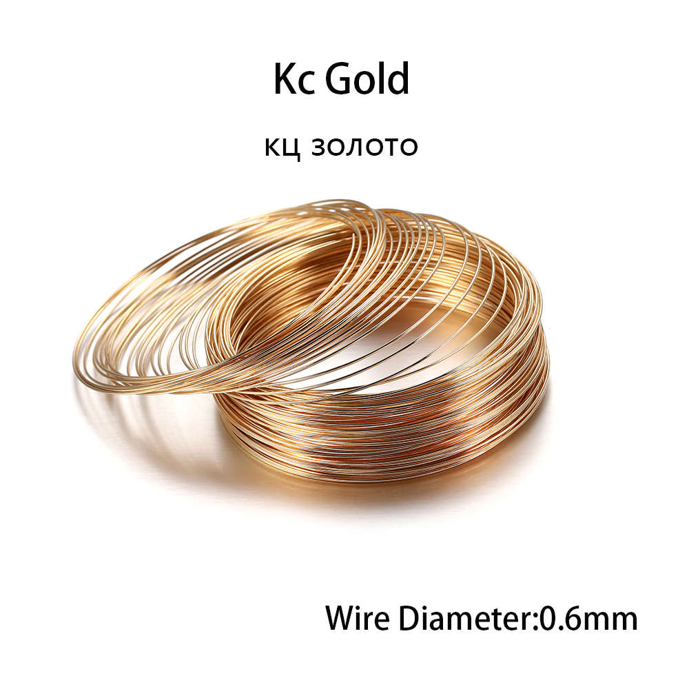 100 Loops/lot 0.6mm Silver Gol - Memory Wire Bracelet 评论和价格