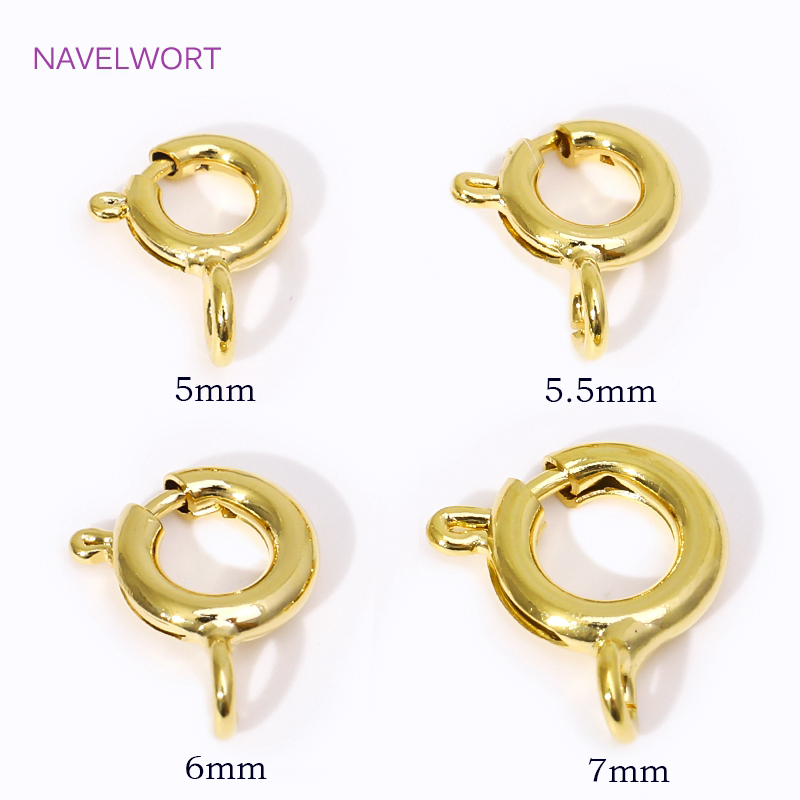14K/18K Gold Plated Brass Spri - Jewelry Making Metal Supplies 评论和价格