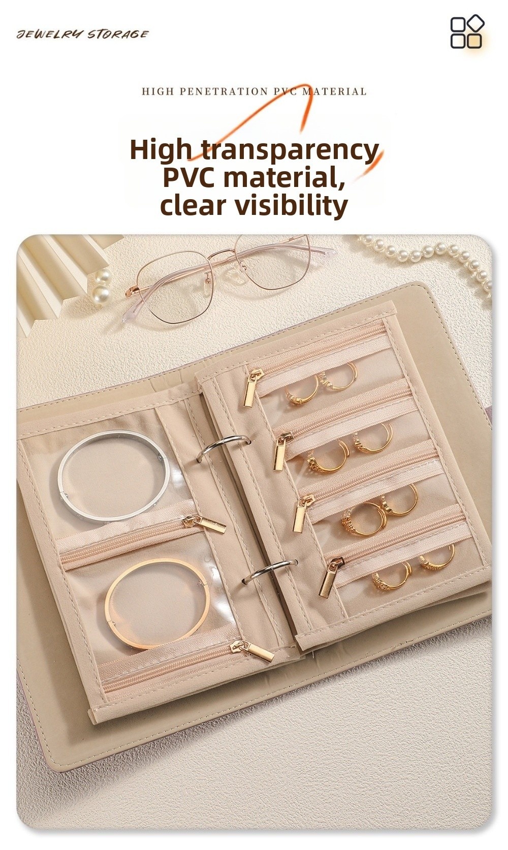 Transparent Jewelry Storage Bo - Jewelry Making Journal 评论和价格
