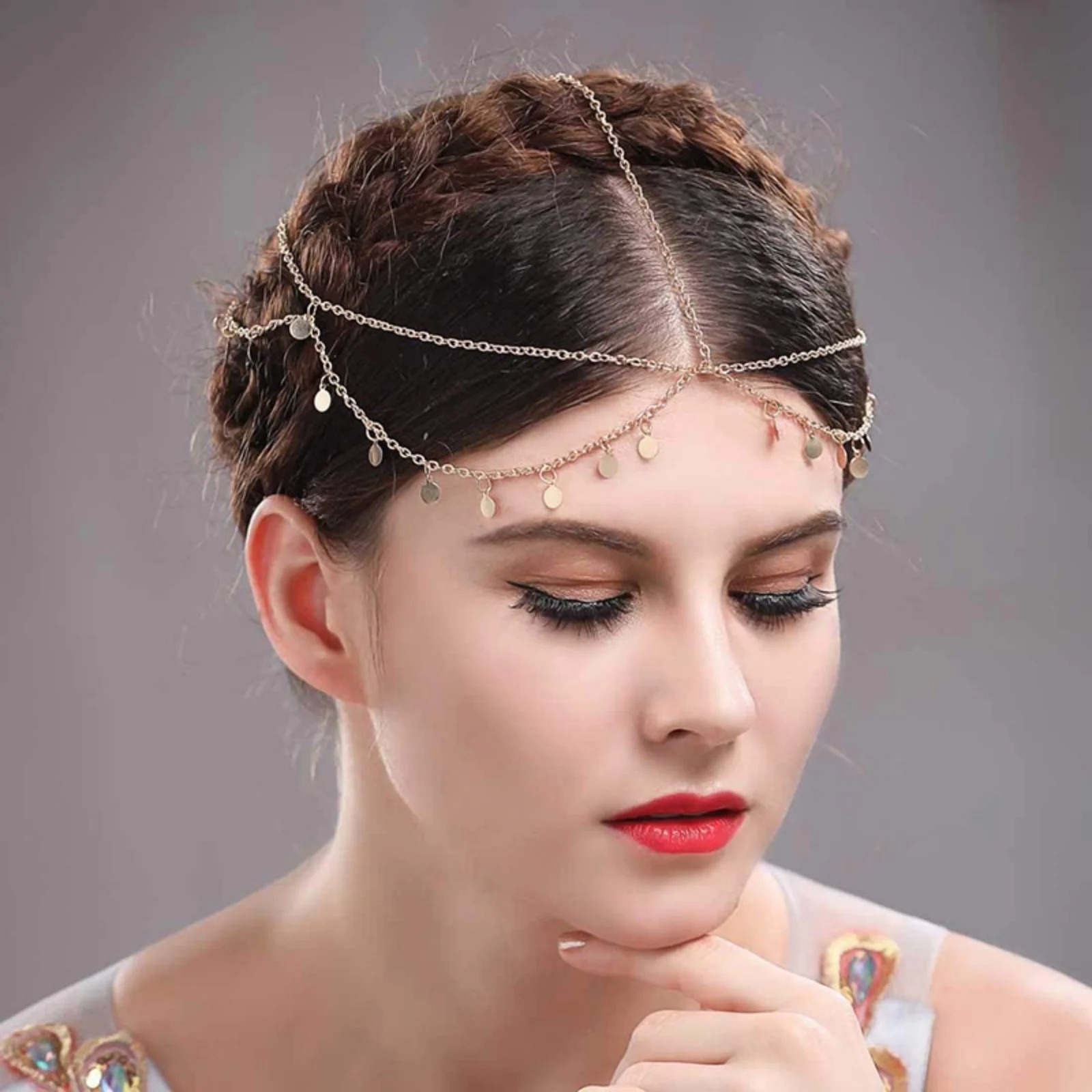 1PC Boho Style Gold Chain Head - Jewelry Making For Adults 评论和价格