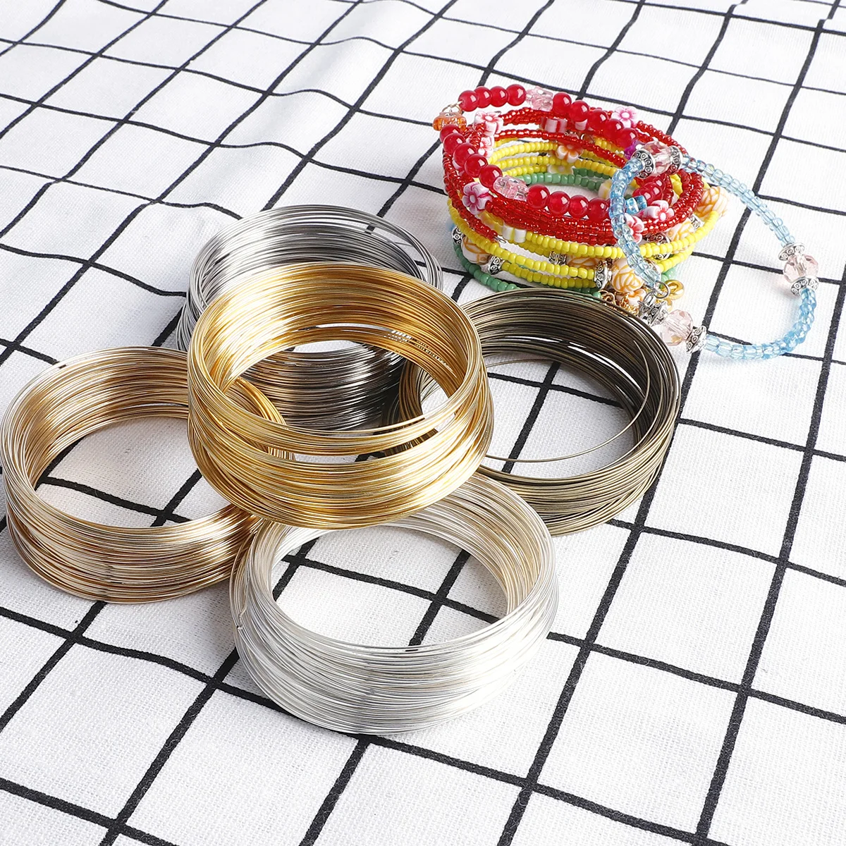 100Loops 0.6mm Memory Wire Bra - Memory Wire Bracelet 评论和价格