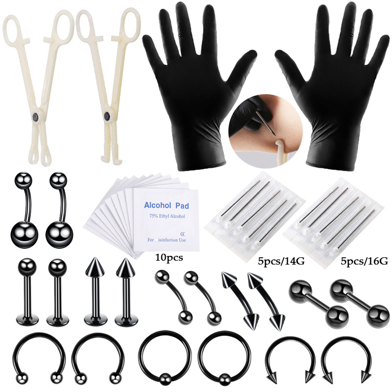 42pcs/set Body Piercing Tool K - Jewelry Making Pliers Set 评论和价格