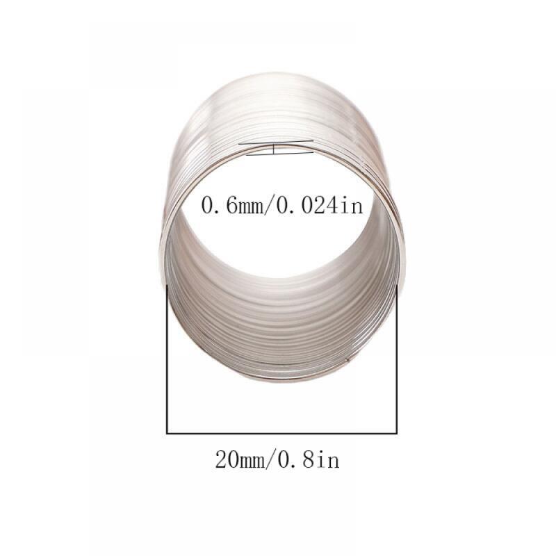 Approx 68 Loop 0.6mm Steel Wir - Memory Wire Bracelet 评论和价格