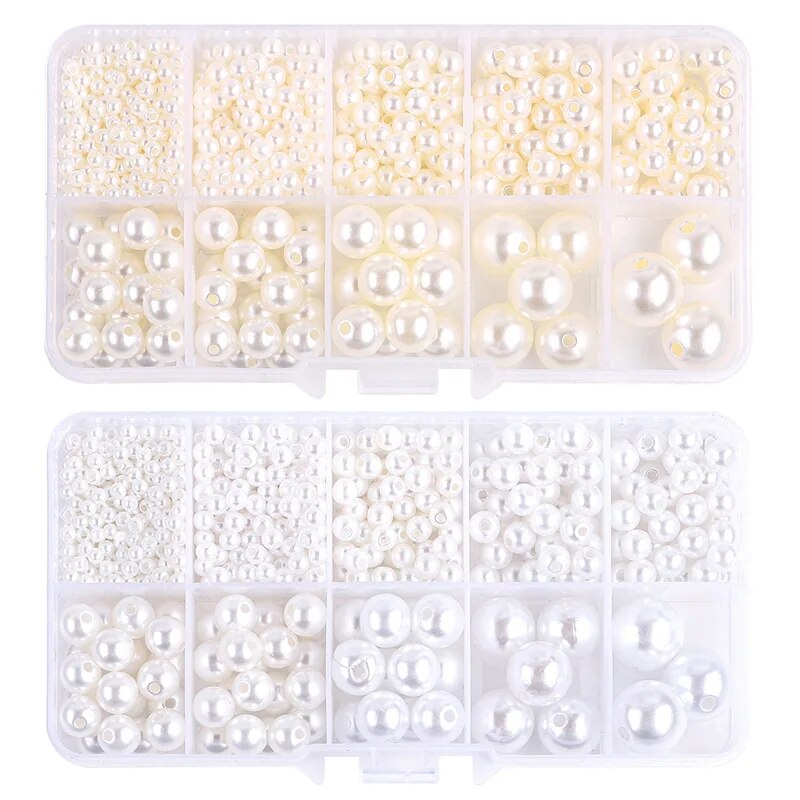About 800pcs ABS Pearl Set Box - Jewelry Making Pliers Set 评论和价格