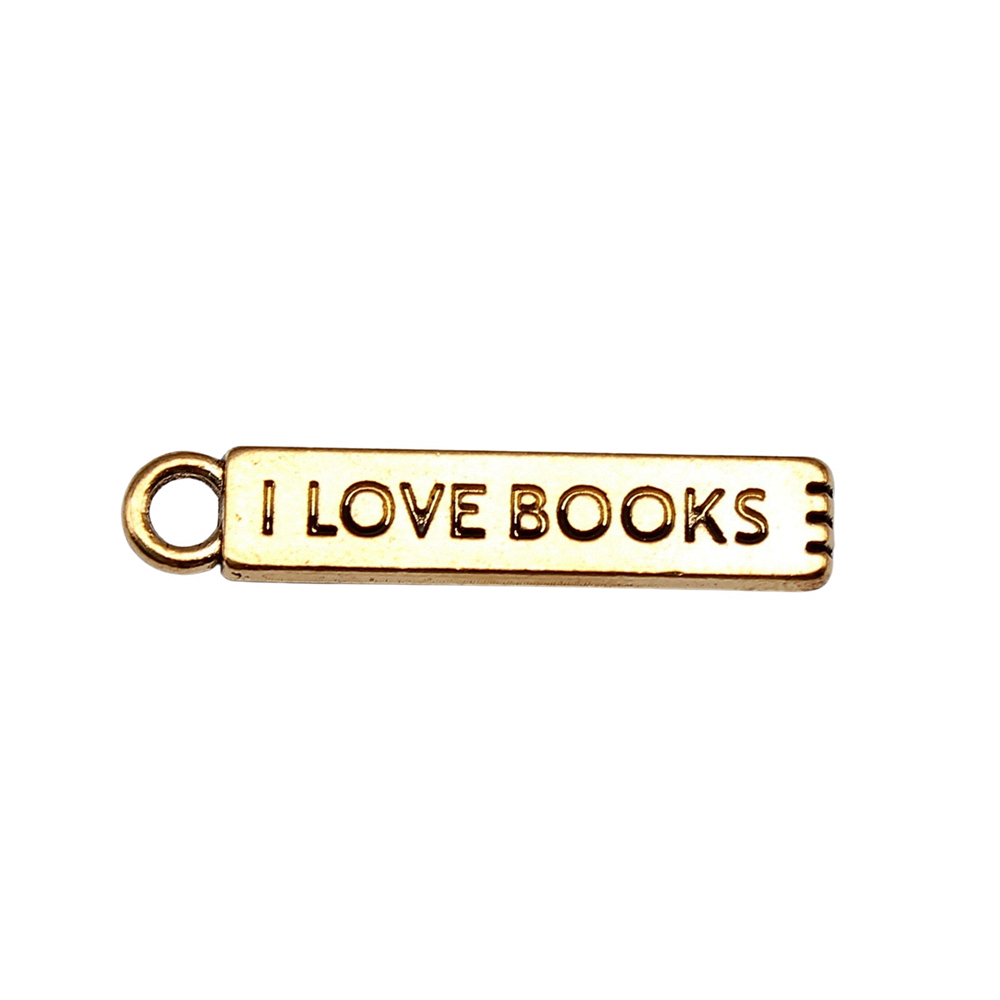20pcs/lot I Love Books Charms  - Jewelry Making Journal 评论和价格