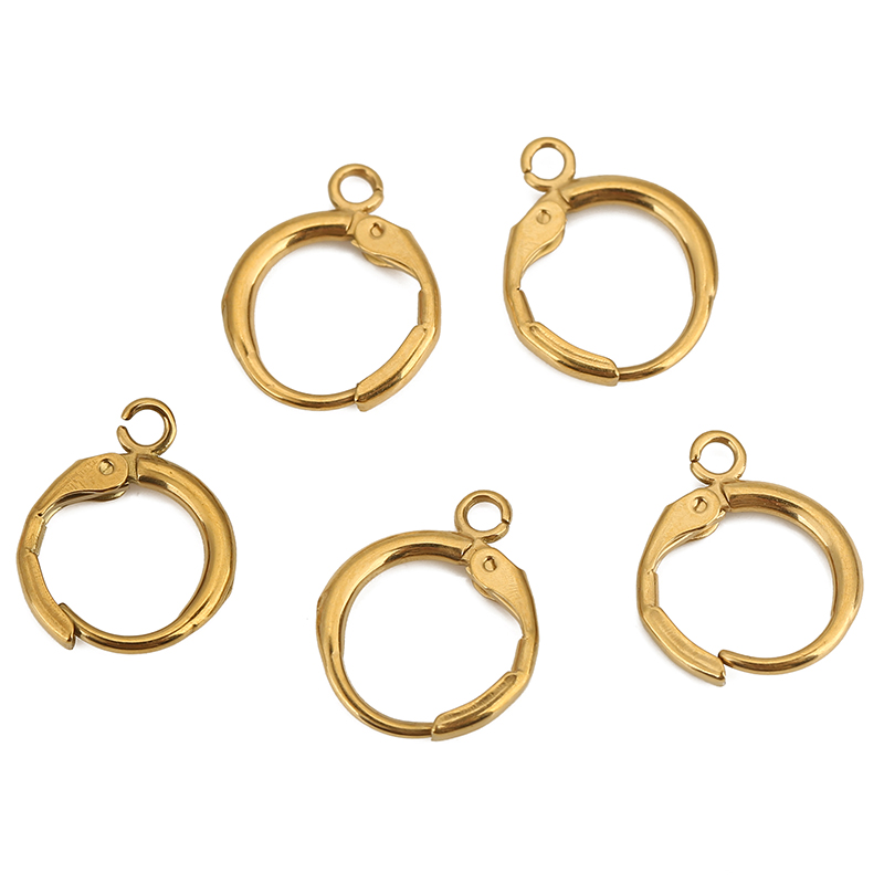 10pcs 12mm Hypoallergenic Earr - Jewelry Making Metal Supplies 评论和价格