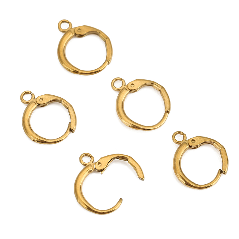 10pcs 12mm Hypoallergenic Earr - Jewelry Making Metal Supplies 评论和价格