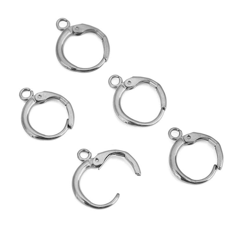 10pcs 12mm Hypoallergenic Earr - Jewelry Making Metal Supplies 评论和价格