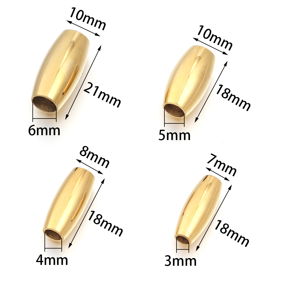 2pcs 3 4 5 6mm Stainless Steel - Jewelry Making Metal Supplies 评论和价格