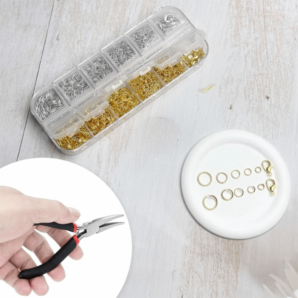 12 Grids Jewelry Findings Set  - Jewelry Making Pliers Set 评论和价格