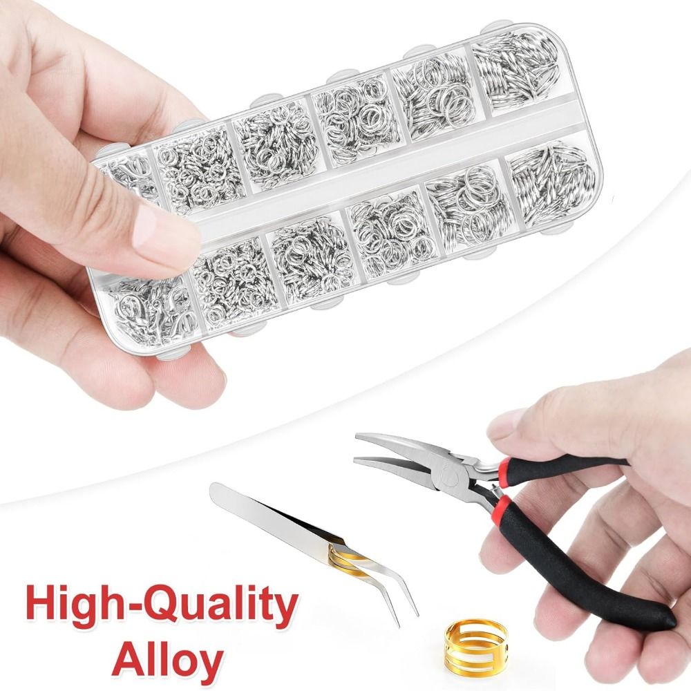 12 Grids Jewelry Findings Set  - Jewelry Making Pliers Set 评论和价格
