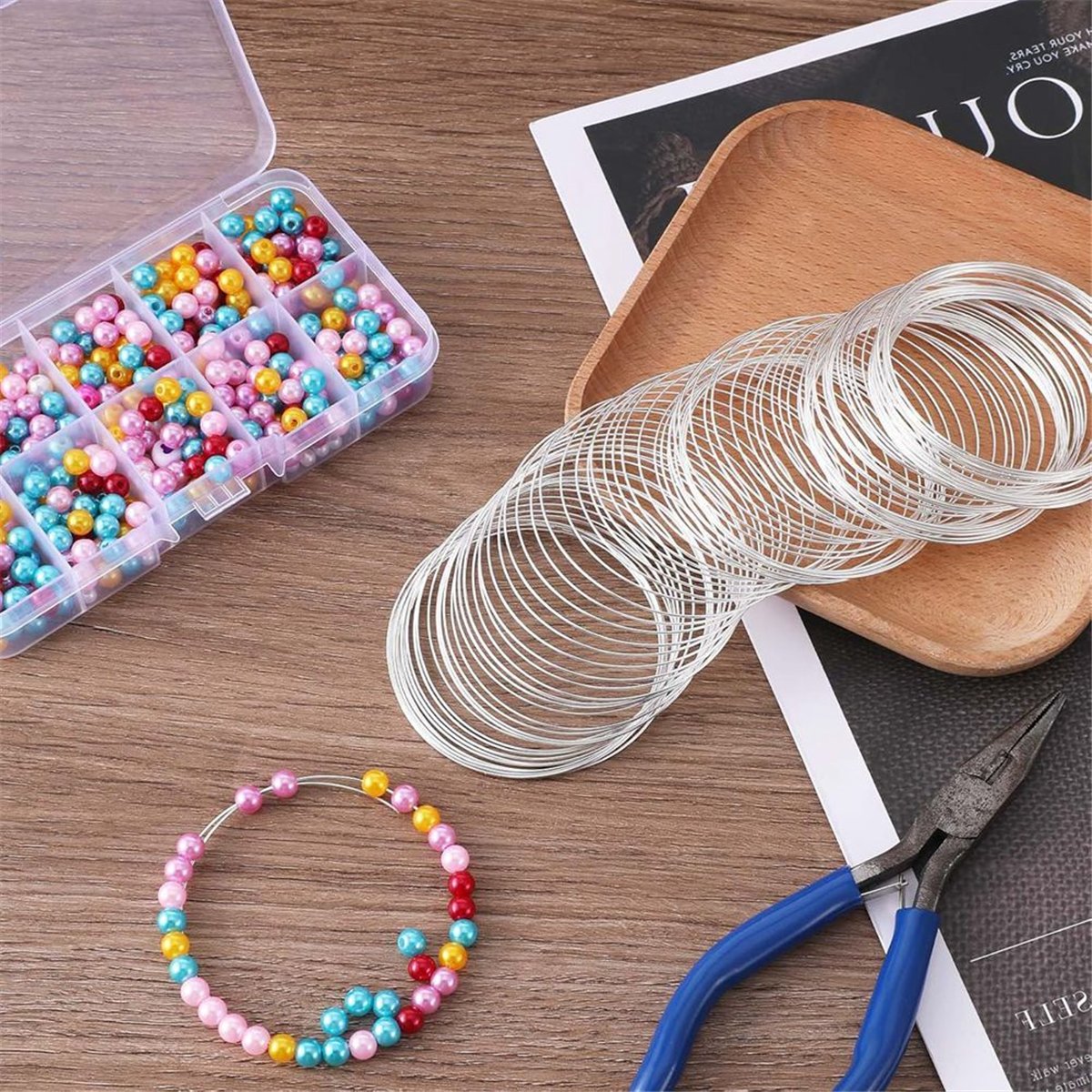 A008 100 Loop Jewelry Wire, Me - Memory Wire Bracelet 评论和价格