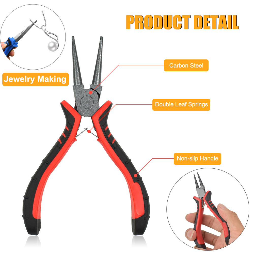 NEWACALOX 8Pcs Mini Pliers Set - Jewelry Making Pliers Set 评论和价格
