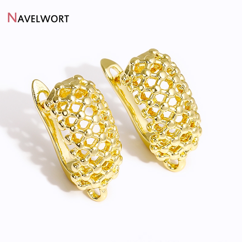 18K Gold Plated Brass  Hollow  - Jewelry Making Metal Supplies 评论和价格