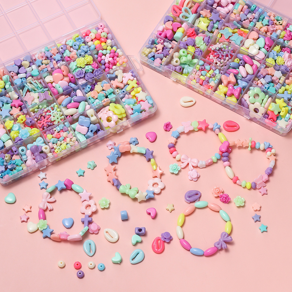 1 Box Colorful Acrylic Pony Be - Jewelry Making In Clay 评论和价格