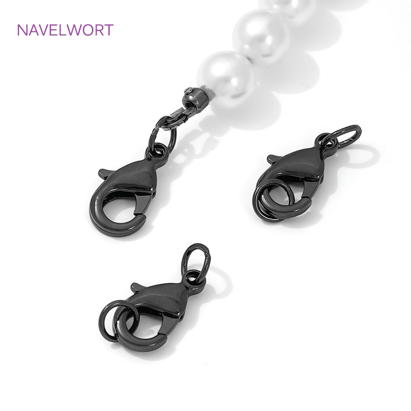 Black Color Brass Lobster Clas - Jewelry Making Metal Supplies 评论和价格