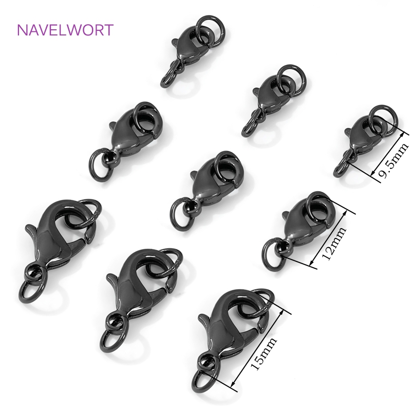 Black Color Brass Lobster Clas - Jewelry Making Metal Supplies 评论和价格