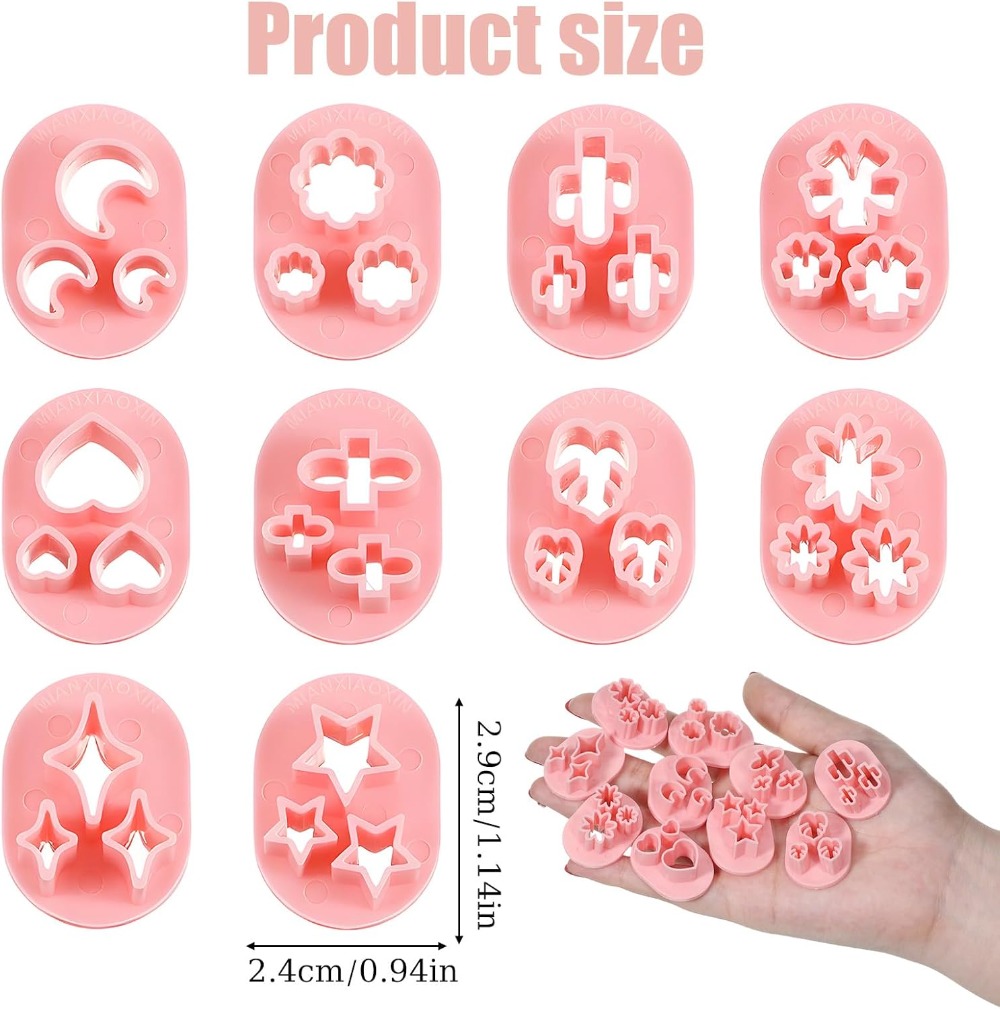 10 Pcs Polymer Clay Cutters, F - Jewelry Making In Clay 评论和价格