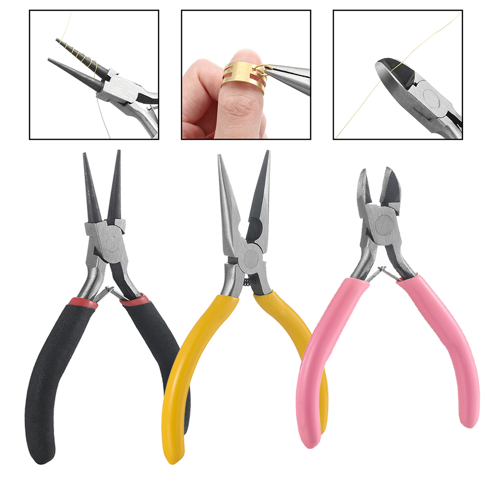 3pcs/Set 3 Styles Jewelry Plie - Jewelry Making Pliers Set 评论和价格